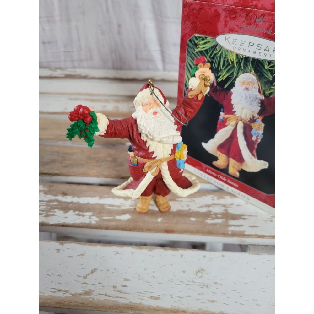 Vintage‎ Hallmark Merry olde Santa 1998 9th ornament Xmas tree home decor